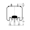 Triangle Suspension AS-8313 Suspension Air Spring Kit Triangle Air Spr - Rolling Lobe, Triangle Bellows # 6366, ContiTech