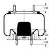 AS-8563 by TRIANGLE SUSPENSION - Triangle Air Spr - Rolling Lobe, Triangle Bellows # 6368, ContiTech Bellows # 9 9-12