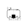 Triangle Suspension AS-8496 Suspension Air Spring Kit Triangle Air Spr - Rolling Lobe, Triangle Bellows # 6362, ContiTech