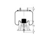 Triangle Suspension AS-8486 Suspension Air Spring Kit Triangle Air Spr - Rolling Lobe, Triangle Bellows # 6394, ContiTech