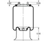Triangle Suspension AS-8446 Suspension Air Spring Kit Triangle Air Spr - Rolling Lobe, Triangle Bellows # 6389