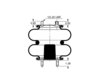 AS-4448 by TRIANGLE SUSPENSION - Triangle Air Spr - Double Conv., Triangle Bellows # 6325, ContiTech Bellows # FD 200-19