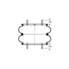 Triangle Suspension AS-4311 Suspension Air Spring Kit Triangle Air Spr - Double Conv., Triangle Bellows # 6329, ContiTech