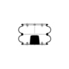 Triangle Suspension AS-4321 Suspension Air Spring Kit Triangle Air Spr - Double Conv., Triangle Bellows # 6329, ContiTech