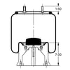 Triangle Suspension AS-8530 Suspension Air Spring Kit Triangle Air Spr - Rolling Lobe, Triangle Bellows # 6399, ContiTech