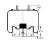 Triangle Suspension AS-8745 Suspension Air Spring Kit Triangle Air Spr - Rolling Lobe, ContiTech Bellows # 11 10.5F-17