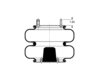 Triangle Suspension AS-4512 Suspension Air Spring Kit Triangle Air Spr - Double Conv., Triangle Bellows # 6328, ContiTech