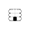 Triangle Suspension AS-4329 Suspension Air Spring Kit Triangle Air Spr - Triple Conv., Triangle Bellows # 6319, ContiTech