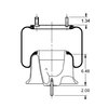 Triangle Suspension AS-8382 Suspension Air Spring Kit Triangle Air Spr - Rolling Lobe, Triangle Bellows # 6363, ContiTech