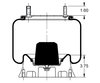 AS-8337 by TRIANGLE SUSPENSION - Triangle Air Spr - Rolling Lobe, Triangle Bellows # 6372, ContiTech Bellows # 9 9-14