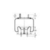 Triangle Suspension AS-8408 Suspension Air Spring Kit Triangle Air Spr - Rolling Lobe, Triangle Bellows # 6363, ContiTech