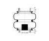 AS-4480 by TRIANGLE SUSPENSION - Triangle Air Spr - Double Conv., Triangle Bellows # 6375, ContiTech Bellows # FD 331-26