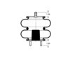 Triangle Suspension AS-4450 Suspension Air Spring Kit Triangle Air Spr - Double Conv., Triangle Bellows # 6325, ContiTech