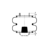 AS-4530 by TRIANGLE SUSPENSION - Triangle Air Spr - Double Conv., Triangle Bellows # 6412, ContiTech Bellows # FD 530-35