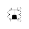 Triangle Suspension AS-4364 Suspension Air Spring Kit Triangle Air Spr - Double Conv., Triangle Bellows # 6316, ContiTech