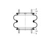Triangle Suspension AS-4327 Suspension Air Spring Kit Triangle Air Spr - Double Conv., Triangle Bellows # 6316, ContiTech