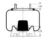 Triangle Suspension AS-8330 Suspension Air Spring Kit Triangle Air Spr - Rolling Lobe, Triangle Bellows # 6362, ContiTech