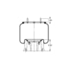 Triangle Suspension AS-8388 Suspension Air Spring Kit Triangle Air Spr - Rolling Lobe, Triangle Bellows # 6365, ContiTech