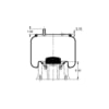 Triangle Suspension AS-8507 Suspension Air Spring Kit Triangle Air Spr - Rolling Lobe, Triangle Bellows # 6365, ContiTech