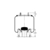 Triangle Suspension AS-8431 Multi-Purpose Control Cable Triangle Air Spr - Rolling Lobe, Triangle Bellows # 6383, ContiTech