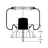 Triangle Suspension AS-8312 Suspension Air Spring Kit Triangle Air Spr - Rolling Lobe, Triangle Bellows # 6362, ContiTech