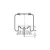 Triangle Suspension AS-8393 Suspension Air Spring Kit Triangle Air Spr - Rolling Lobe, Triangle Bellows # 6363, ContiTech