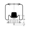 Triangle Suspension AS-8325 Suspension Air Spring Kit Triangle Air Spr - Rolling Lobe, Triangle Bellows # 6363, ContiTech