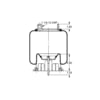 AS-8352 by TRIANGLE SUSPENSION - Triangle Air Spr - Rolling Lobe, Triangle Bellows # 6363, ContiTech Bellows # 9 10-16