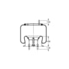 AS-8416 by TRIANGLE SUSPENSION - Triangle Air Spr - Rolling Lobe, Triangle Bellows # 6363, ContiTech Bellows # 9 10-16