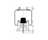 Triangle Suspension AS-8392 Suspension Air Spring Kit Triangle Air Spr - Rolling Lobe, Triangle Bellows # 6363, ContiTech