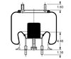 Triangle Suspension AS-8410 Suspension Air Spring Kit Triangle Air Spr - Rolling Lobe, Triangle Bellows # 6363, ContiTech