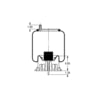 Triangle Suspension AS-8553 Suspension Air Spring Kit Triangle Air Spr - Rolling Lobe, Triangle Bellows # 6364, ContiTech