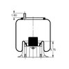 Triangle Suspension AS-8435 Suspension Air Spring Kit Triangle Air Spr - Rolling Lobe, Triangle Bellows # 6387, ContiTech