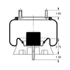 Triangle Suspension AS-8464 Suspension Air Spring Kit Triangle Air Spr - Rolling Lobe, Triangle Bellows # 6368, ContiTech