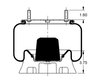 Triangle Suspension AS-8334 Multi-Purpose Control Cable Triangle Air Spr - Rolling Lobe, Triangle Bellows # 6368, ContiTech