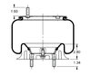 Triangle Suspension AS-8515 Suspension Air Spring Kit Triangle Air Spr - Rolling Lobe, Triangle Bellows # 6368, ContiTech