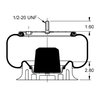 Triangle Suspension AS-8331 Suspension Air Spring Kit Triangle Air Spr - Rolling Lobe, Triangle Bellows # 6360, ContiTech