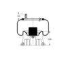 Triangle Suspension AS-8485 Suspension Air Spring Kit Triangle Air Spring Rolling Lobe