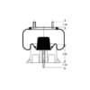 AS-8395 by TRIANGLE SUSPENSION - Triangle Air Spr - Rolling Lobe, Triangle Bellows # 6361, ContiTech Bellows # 9 10-12