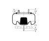 AS-8463 by TRIANGLE SUSPENSION - Triangle Air Spr - Rolling Lobe, Triangle Bellows # 6361, ContiTech Bellows # 9 10-12