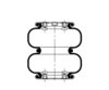 AS-4509 by TRIANGLE SUSPENSION - Triangle Air Spr - Double Conv., Triangle Bellows # 6392, ContiTech Bellows # FD 120-17