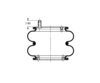 Triangle Suspension AS-4346 Suspension Air Spring Kit Triangle Air Spr - Double Conv., Triangle Bellows # 6316, ContiTech