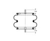 Triangle Suspension AS-4472 Suspension Air Spring Kit Triangle Air Spr - Double Conv., Triangle Bellows # 6316, ContiTech