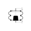 Triangle Suspension AS-4471 Suspension Air Spring Kit Triangle Air Spr - Double Conv., Triangle Bellows # 6316, ContiTech