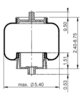 Triangle Suspension AS-5087 Suspension Spring Saddle Triangle Air Spr - Cab Bag