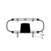 Triangle Suspension AS-4516 Triangle Air Spr - Single Conv., Triangle Bellows # 6326 , ContiTech Bellows # FS 530-14