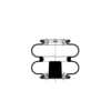 Triangle Suspension AS-4504 Suspension Air Spring Kit Triangle Air Spr - Double Conv., Triangle Bellows # 6325, ContiTech