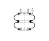 AS-4539 by TRIANGLE SUSPENSION - Triangle Air Spr - Double Conv., Triangle Bellows # 6325, ContiTech Bellows # FD 200-19