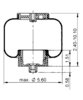 Triangle Suspension AS-5082 Suspension Air Spring Kit Triangle Air Spr - Cab Bag