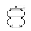 Triangle Suspension AS-4524 Suspension Air Spring Kit Triangle Air Spr - Double Conv., Triangle Bellows # 6395, ContiTech